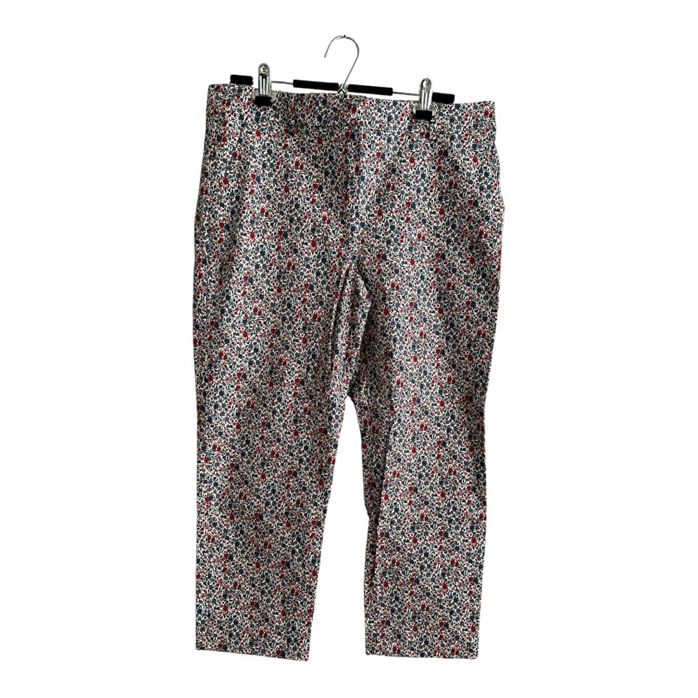 LOFT Women's Floral Multicolor Patterned Chinos